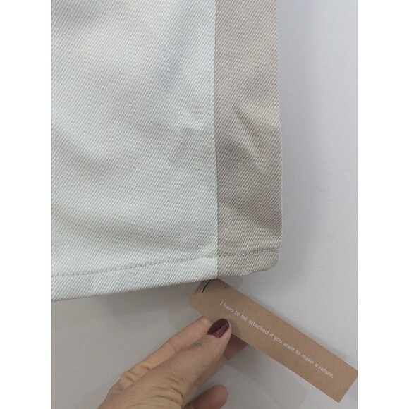 New Reformation Jeans Cynthia Tonal Reworked High Rise Straight Jeans Clay Sz 24 - Picture 12 of 16